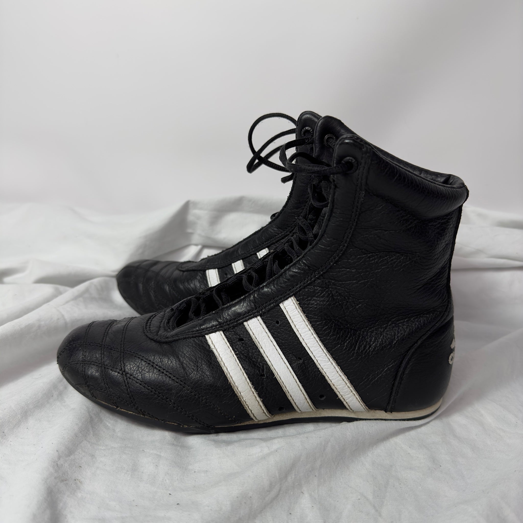 Adidas leather boxing shoes hotsell