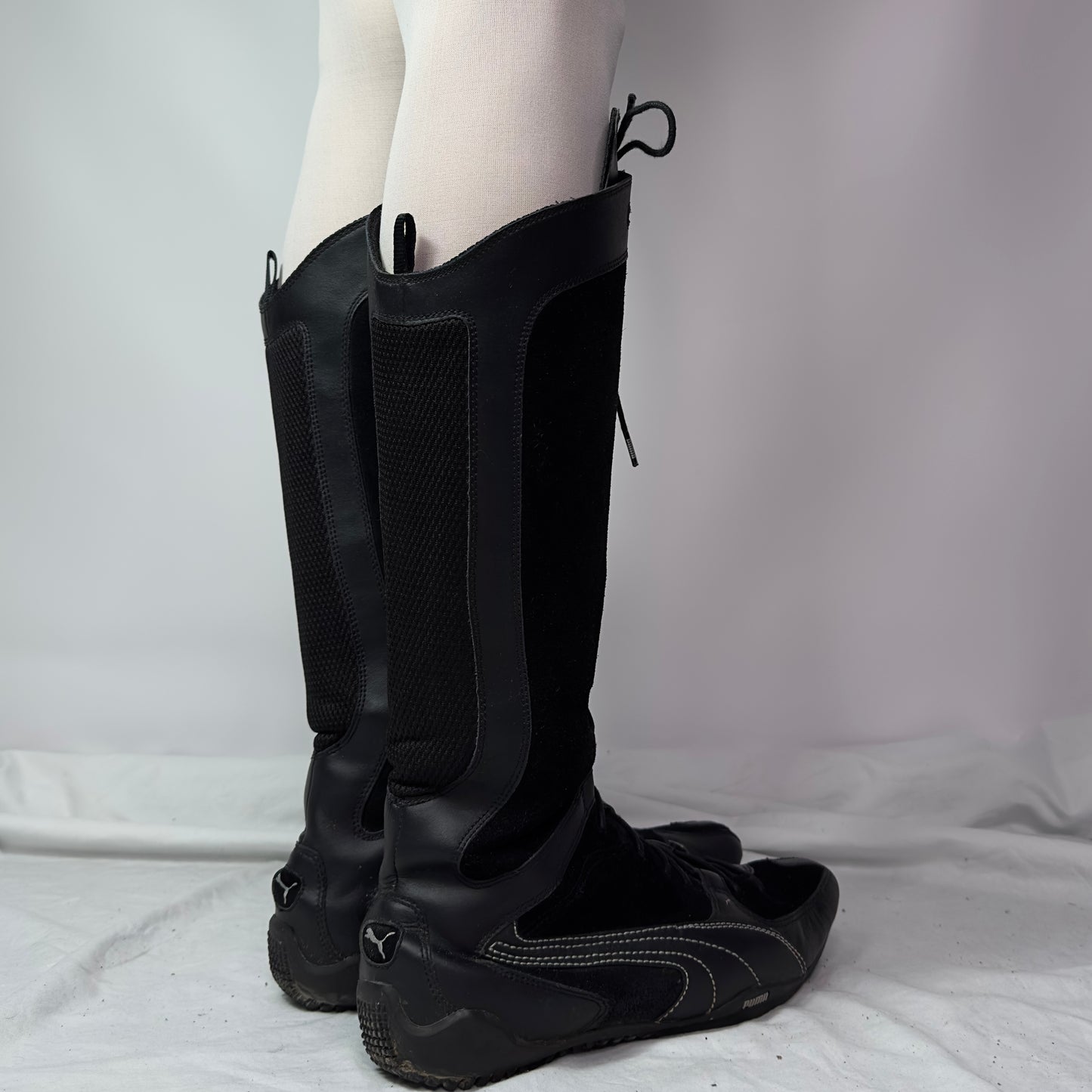 Puma Vintage Knee High Boxing Moto Boots