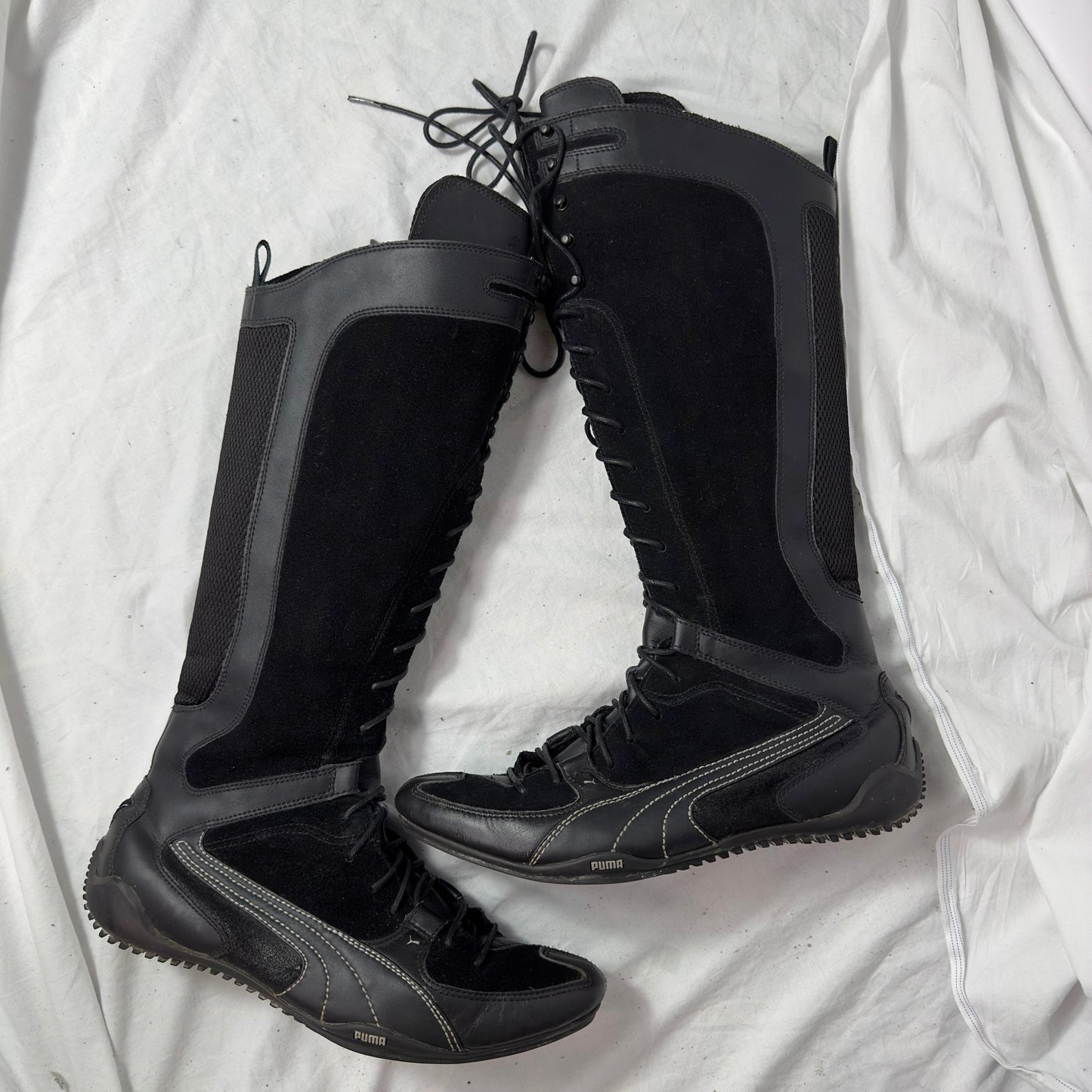 Puma Vintage Knee High Boxing Moto Boots